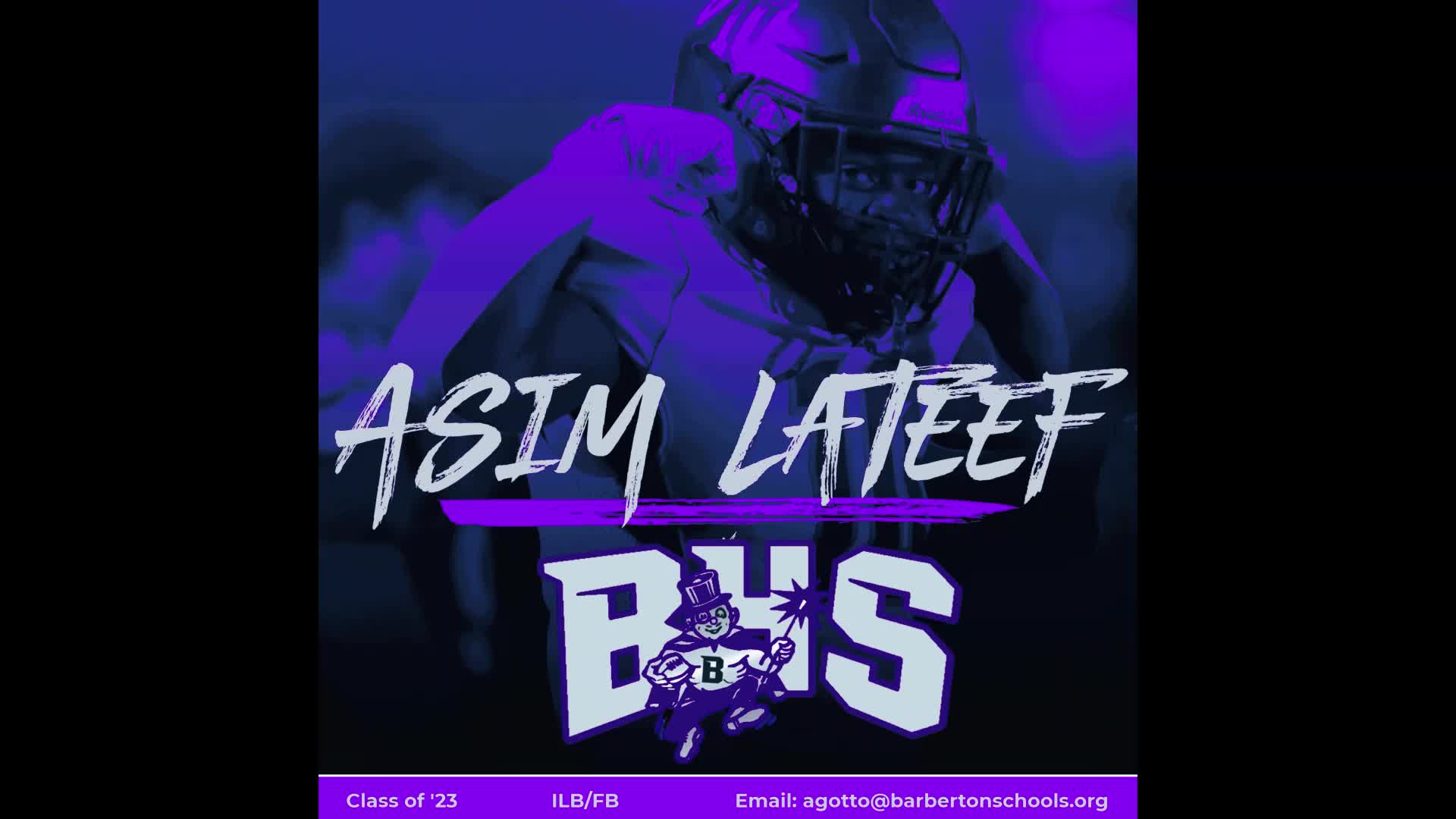 Asim Lateef Class '23 ILB - Asim Lateef highlights - Hudl