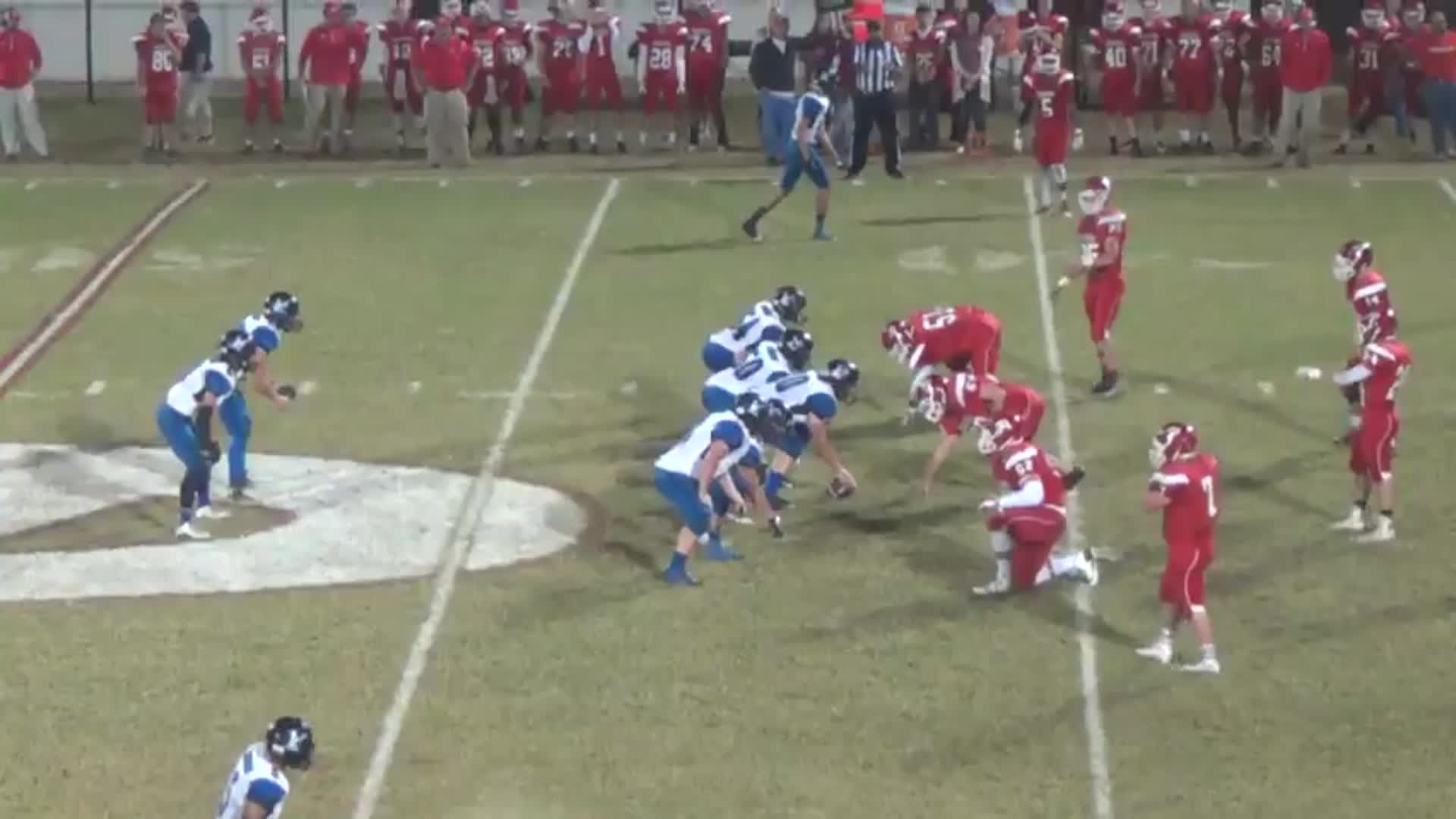 Interception by Brady Barrett Purcell High School highlights Hudl