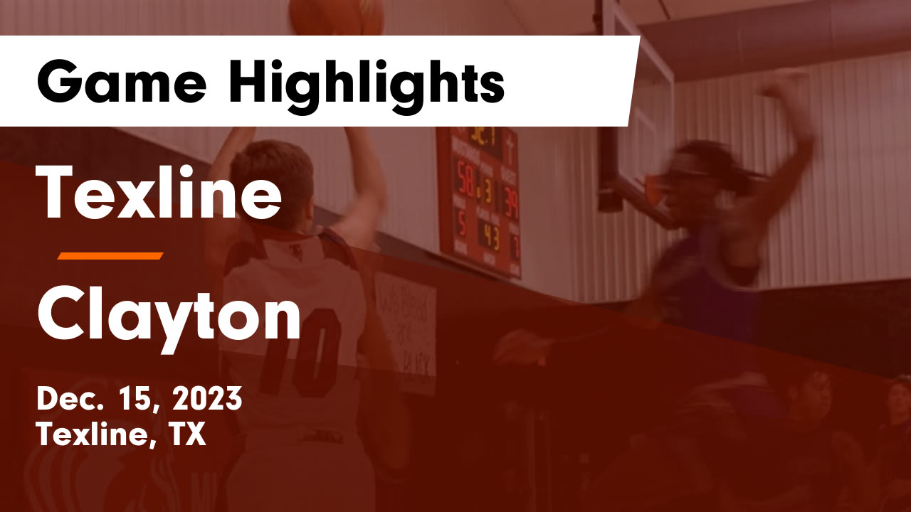 Texline vs Clayton Game Highlights Dec. 15, 2023 Texline High School highlights Hudl