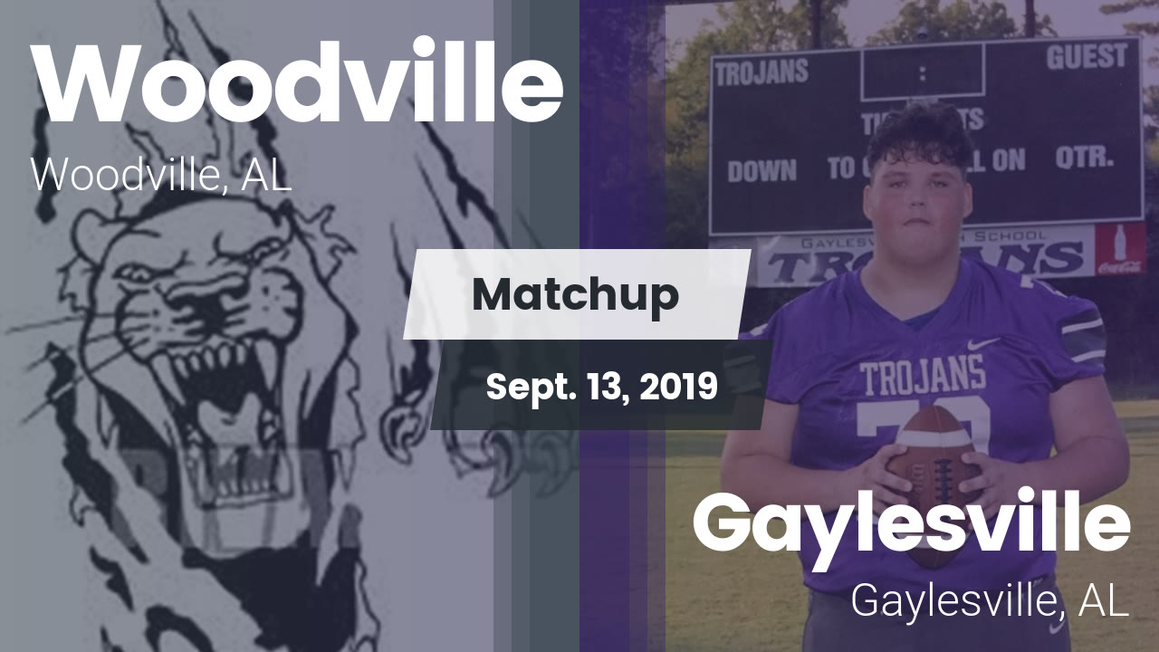 Woodville HS Football Video "Matchup Woodville High vs. Gaylesville