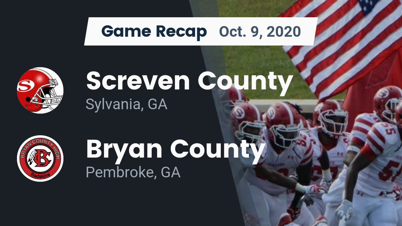 Screven County HS Football Video "Recap Screven County vs. Bryan