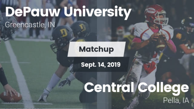 Mens Varsity Football Depauw University Greencastle Indiana