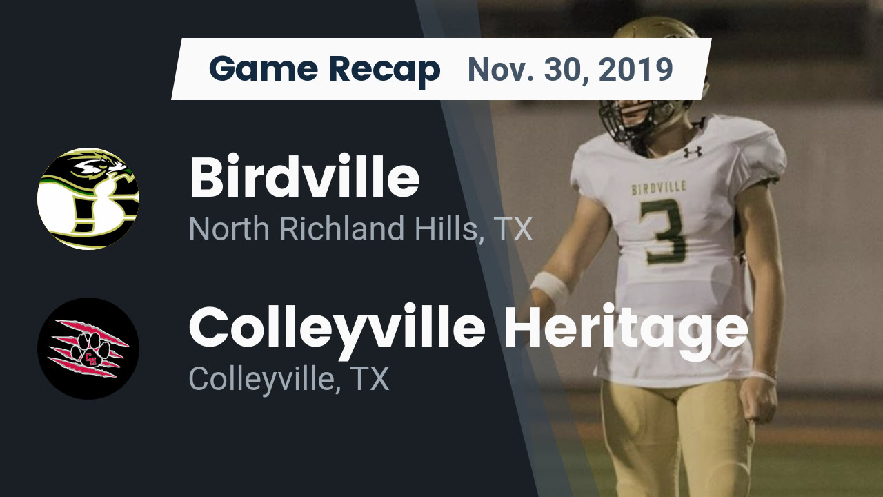 Birdville HS Football Video "Recap Birdville vs. Colleyville Heritage