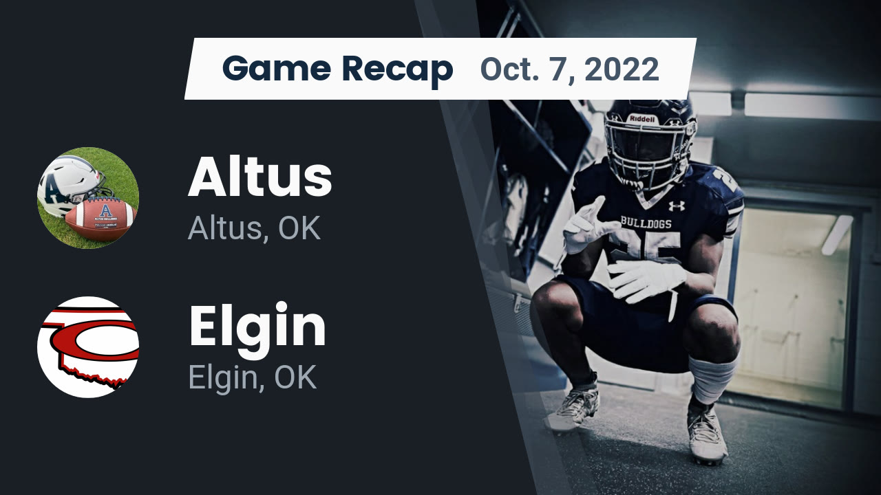 Recap: Altus vs. Elgin 2022 - Altus High School highlights - Hudl Recap: Altus vs. Elgin 2022 - Altus High School highlights - Hudl