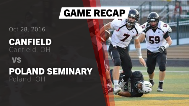 Boys Varsity Football Canfield High School Canfield Ohio