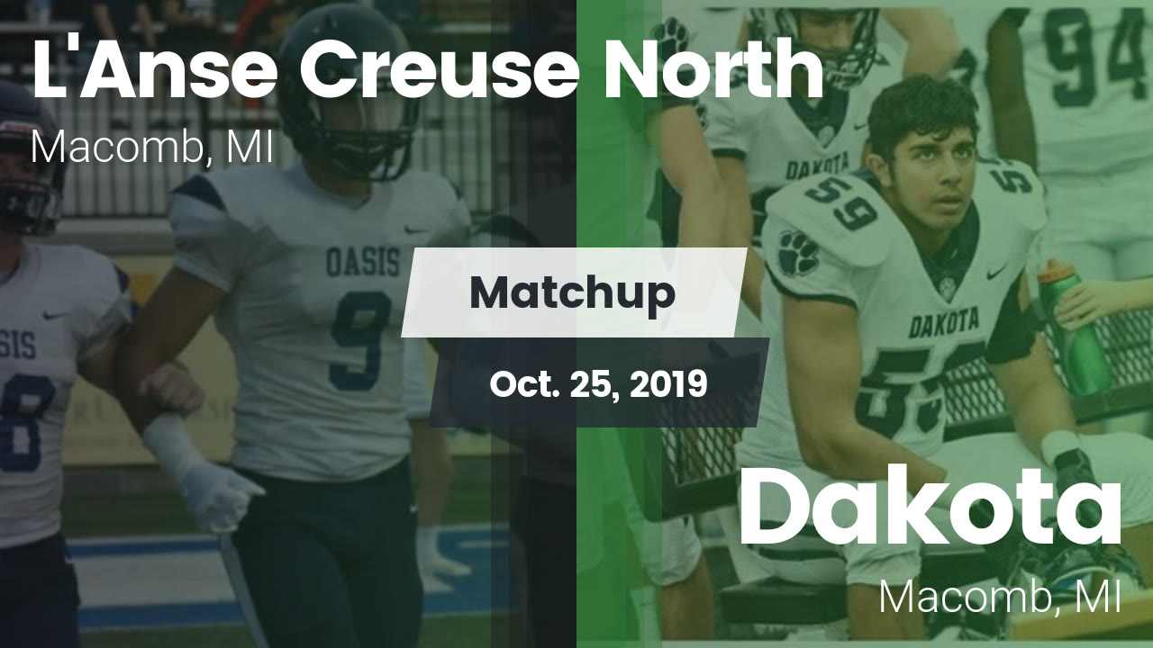 L Anse Creuse North Hs Football Video Matchup L Anse Creuse