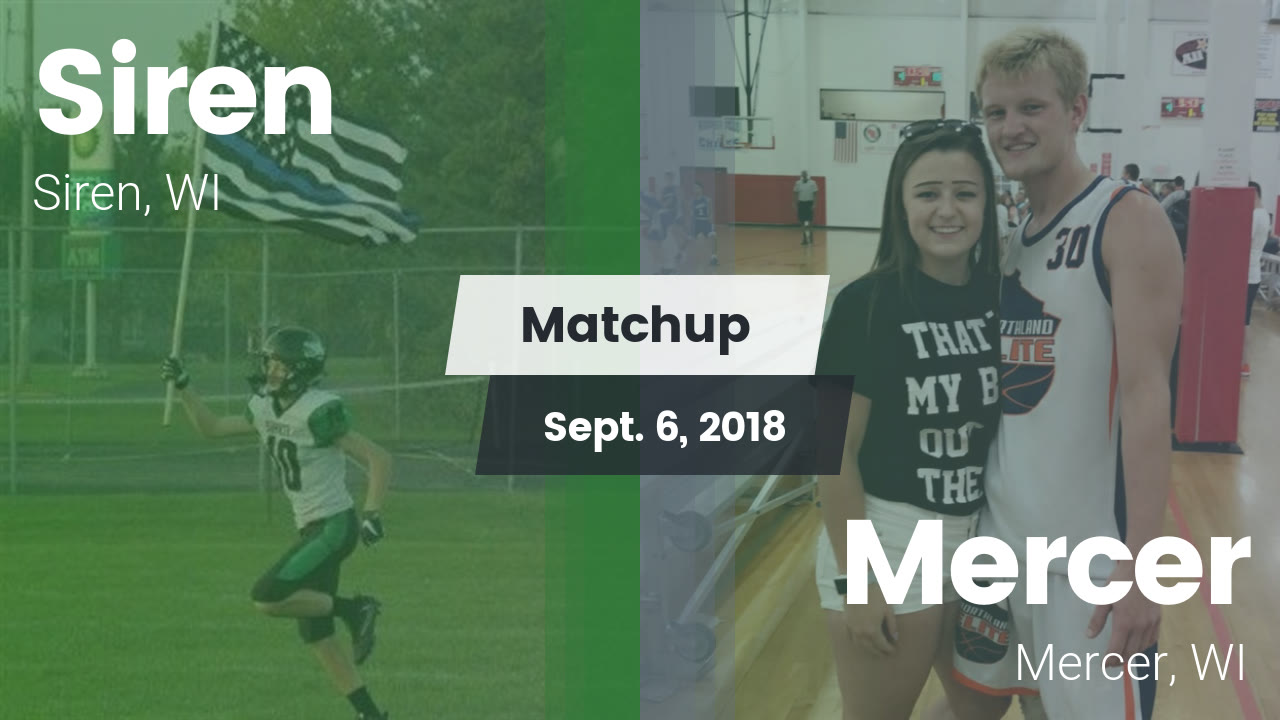Siren Hs Football Video Matchup Siren Vs Mercer 2018 Maxpreps