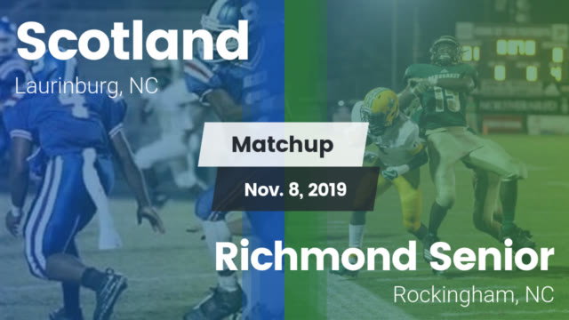 Boys Varsity Football Scotland High School Laurinburg North