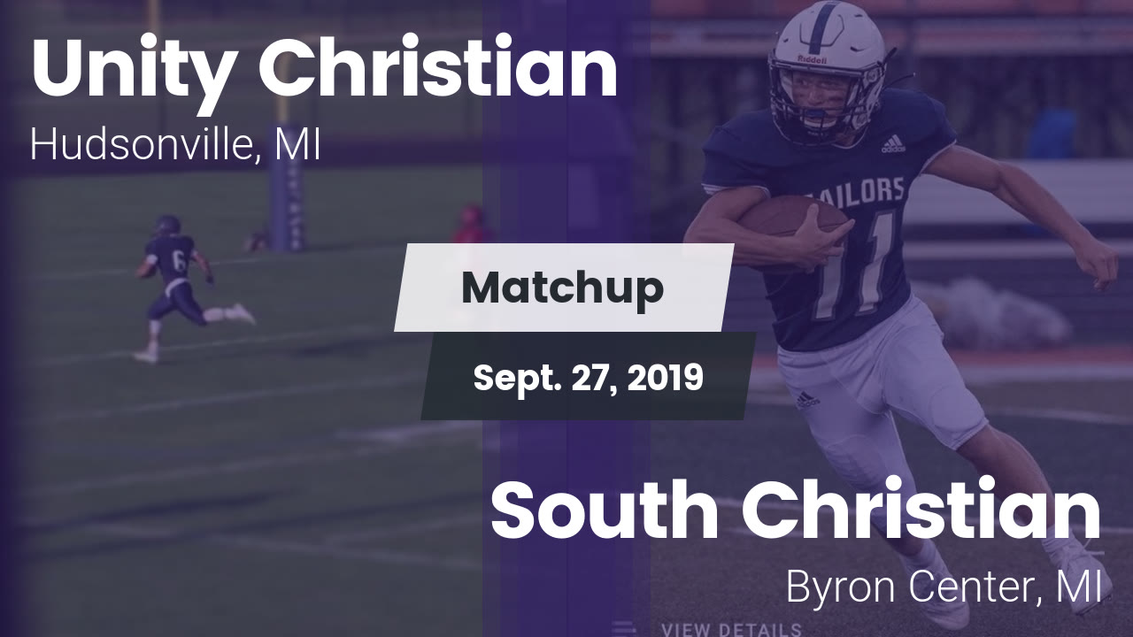 Unity Christian Hs Football Video Matchup Unity Christian Vs