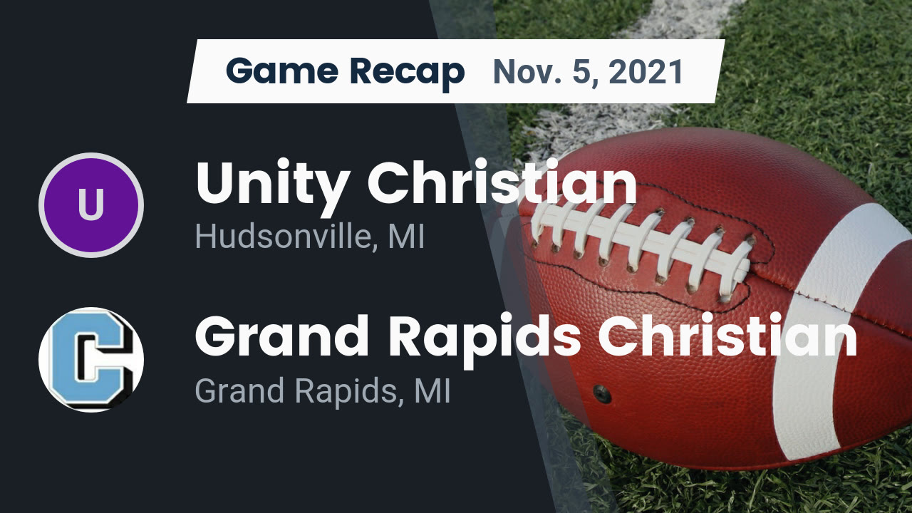 unity christian high school hudsonville mi varsity football