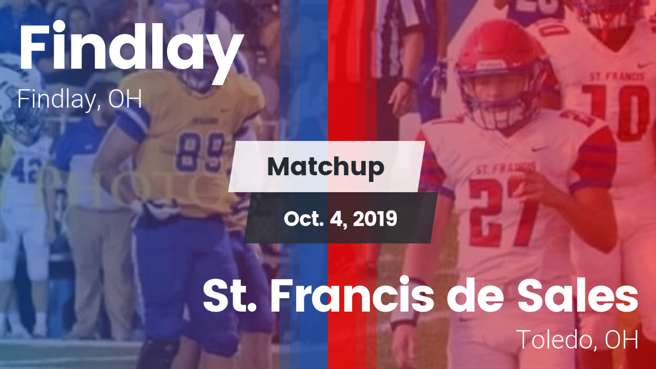 Findlay Hs Football Video Matchup Findlay Vs St Francis De