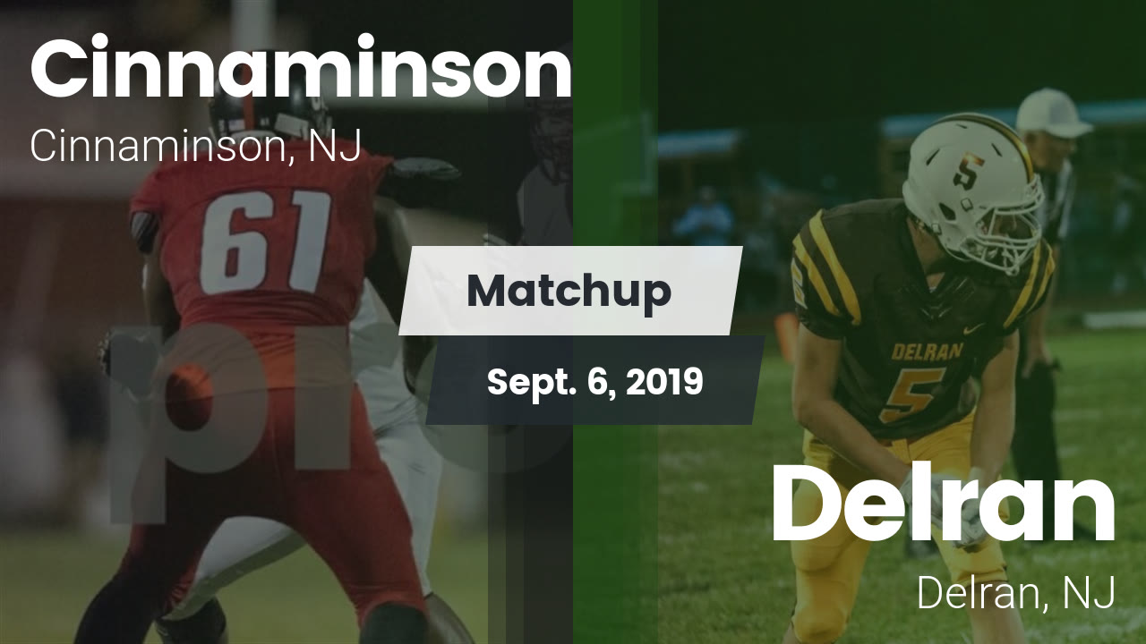 Cinnaminson Hs Football Video Matchup Cinnaminson Vs Delran