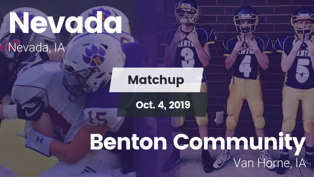 Nevada Hs Football Video Matchup Nevada Vs Benton Community