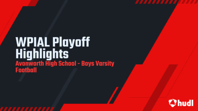 Boys Varsity Football Avonworth High School Pittsburgh