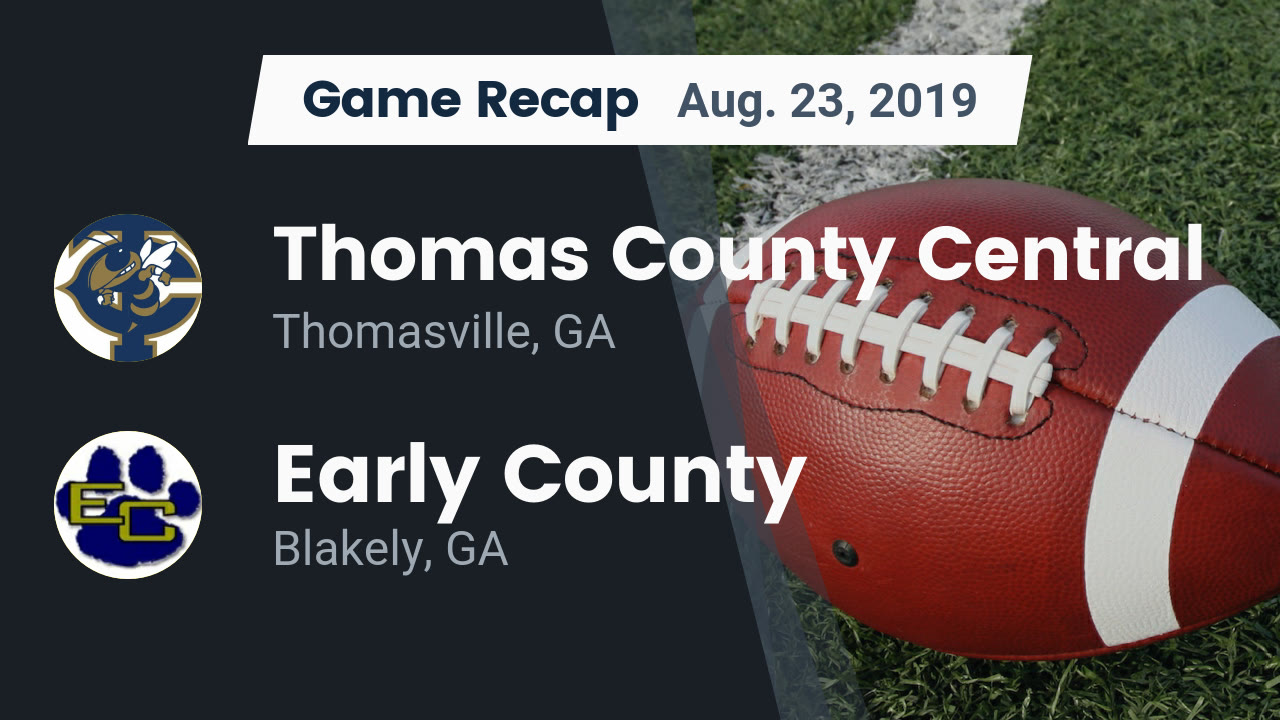 Thomas County Central HS Football Video "Recap: Thomas County Central vs. Early County 2019 Thomas County Central HS Football Video "Recap: Thomas County Central vs. Early County 2019