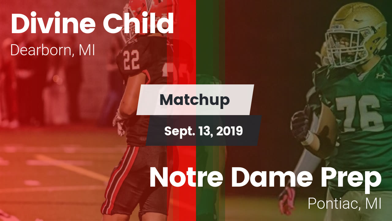 Divine Child Hs Football Video Matchup Divine Child Vs Notre