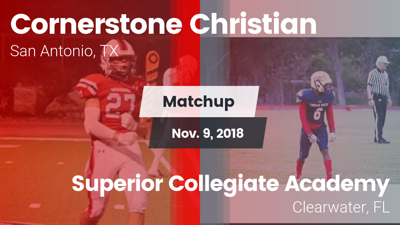 Cornerstone Christian Hs Football Video Matchup Cornerstone
