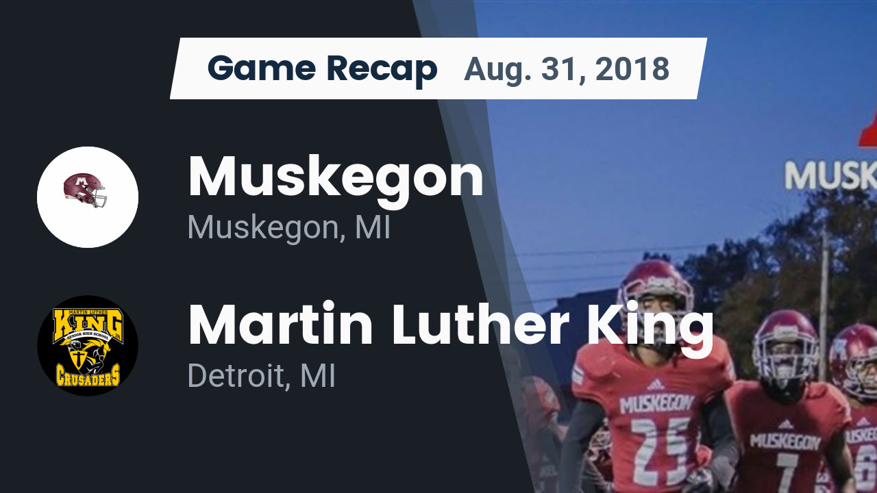 Muskegon Hs Football Video Recap Muskegon Vs Martin Luther King
