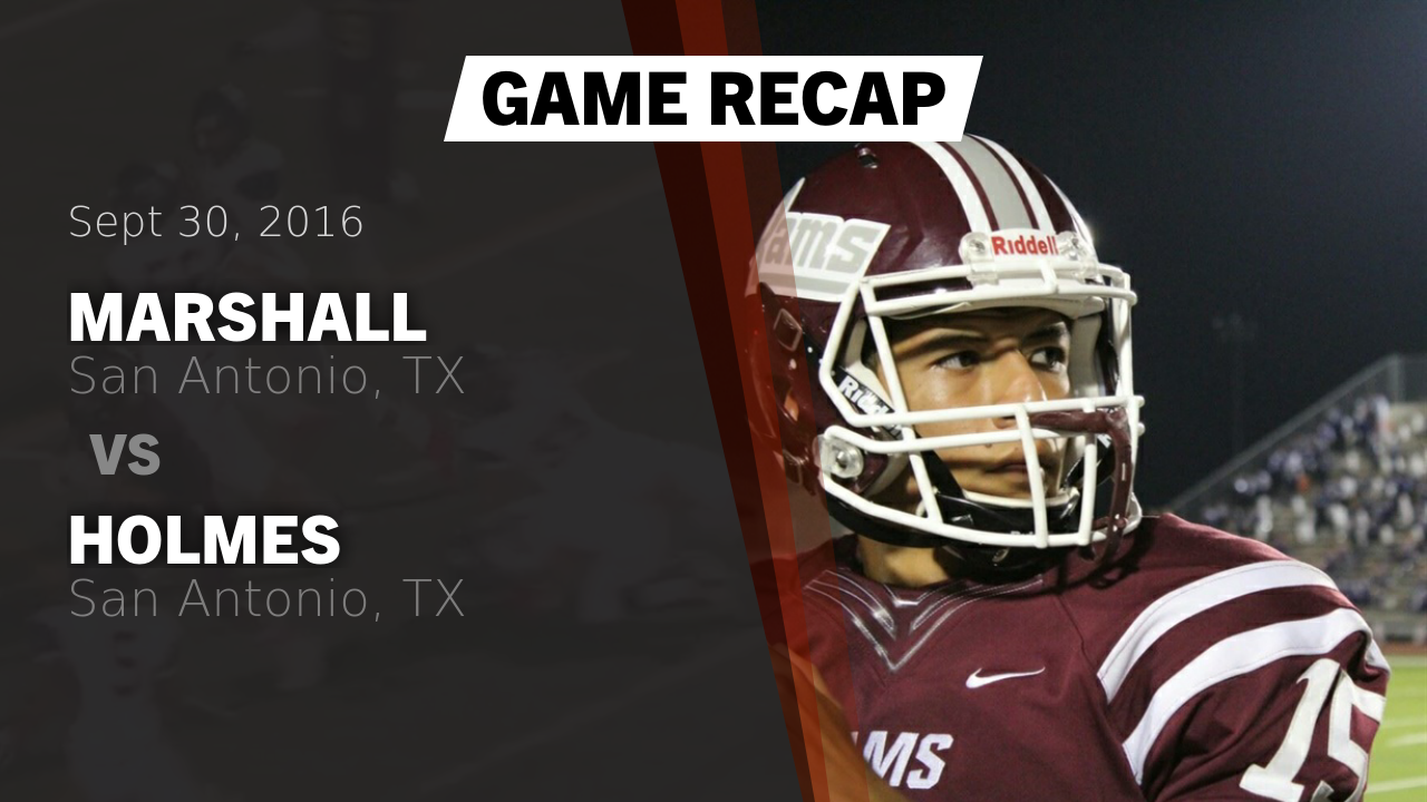 Recap Marshall vs. Holmes 2016 Marshall High School highlights Hudl