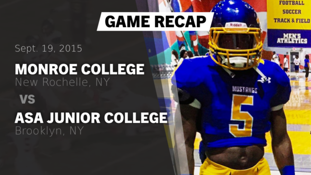 Mens Varsity Football Monroe College New Rochelle New York