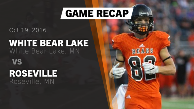 Varsity Football White Bear Lake High School White Bear Lake