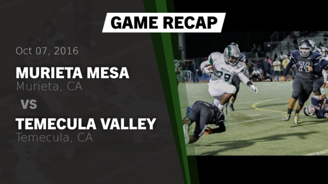 Murrieta Mesa Varsity Football Murrieta Mesa High School