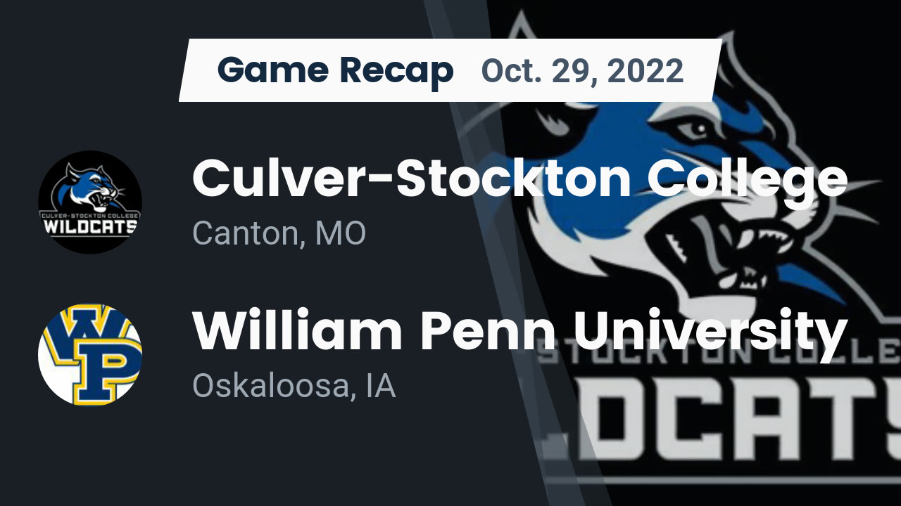 Recap CulverStockton College vs. William Penn University 2022