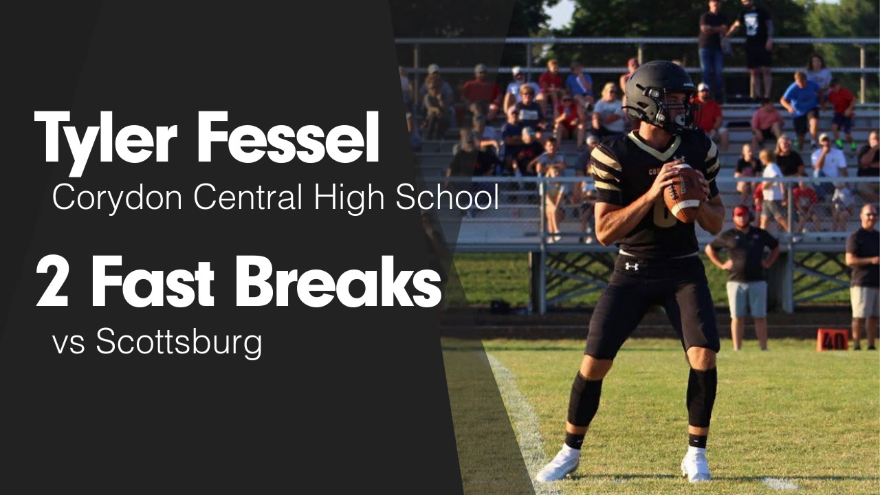 2 Fast Breaks vs Scottsburg - Tyler Fessel highlights