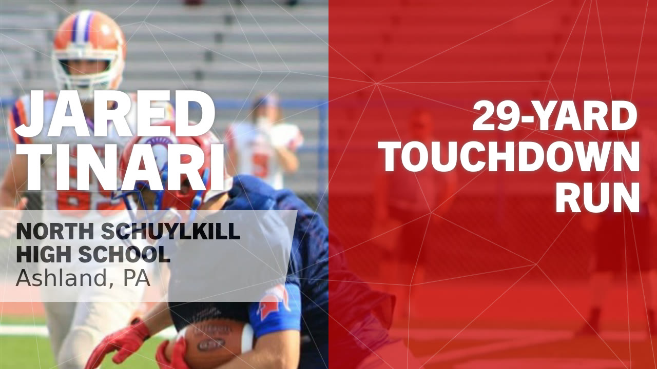 29-yard Touchdown Run vs Pottsville - Jared Tinari highlights - Hudl