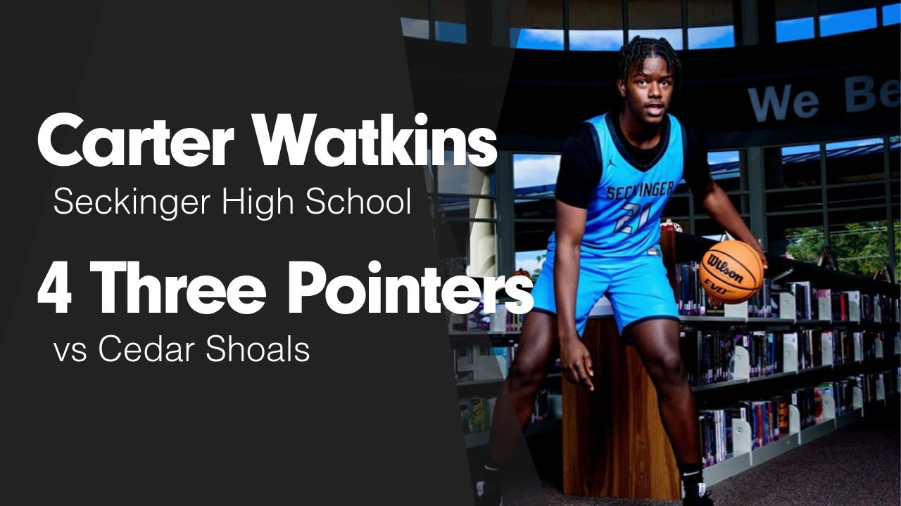 Cedar Carter 4 Three Pointers vs Cedar Shoals - Carter Watkins highlights - Hudl