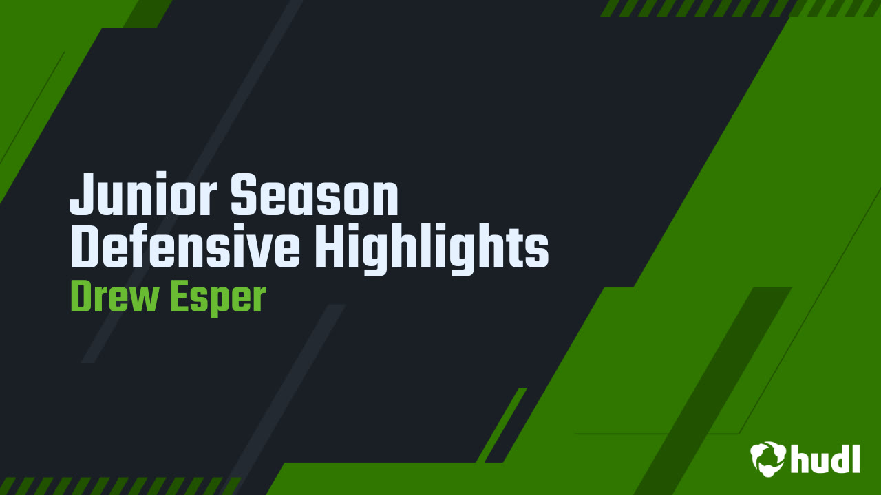 Drew Esper - Traverse City West - 2024 Junior Season Defensive Highlights