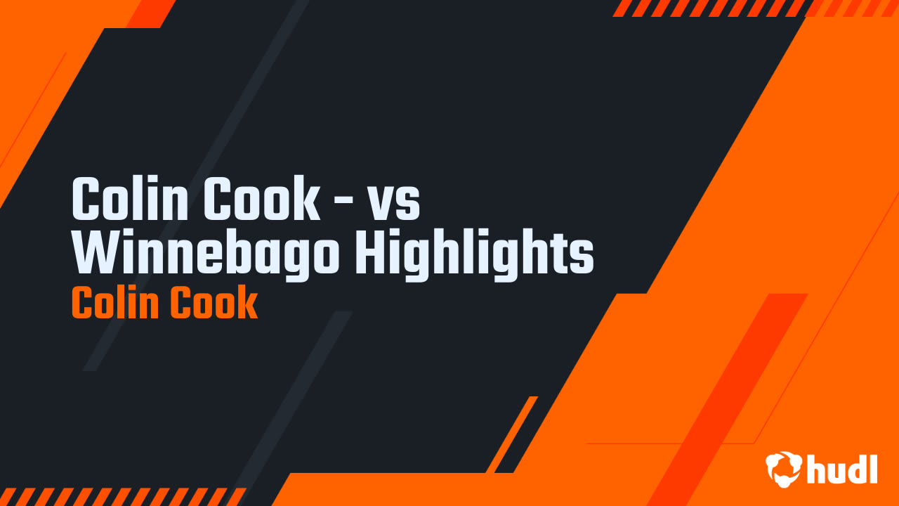 Colin Cook - vs Winnebago Highlights - Colin Cook highlights - Hudl