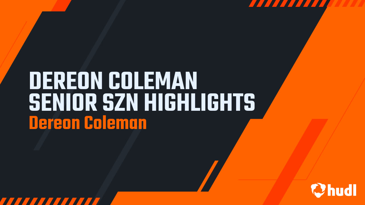 Dereon Coleman - Jones - 2025 Senior Season Highlights 