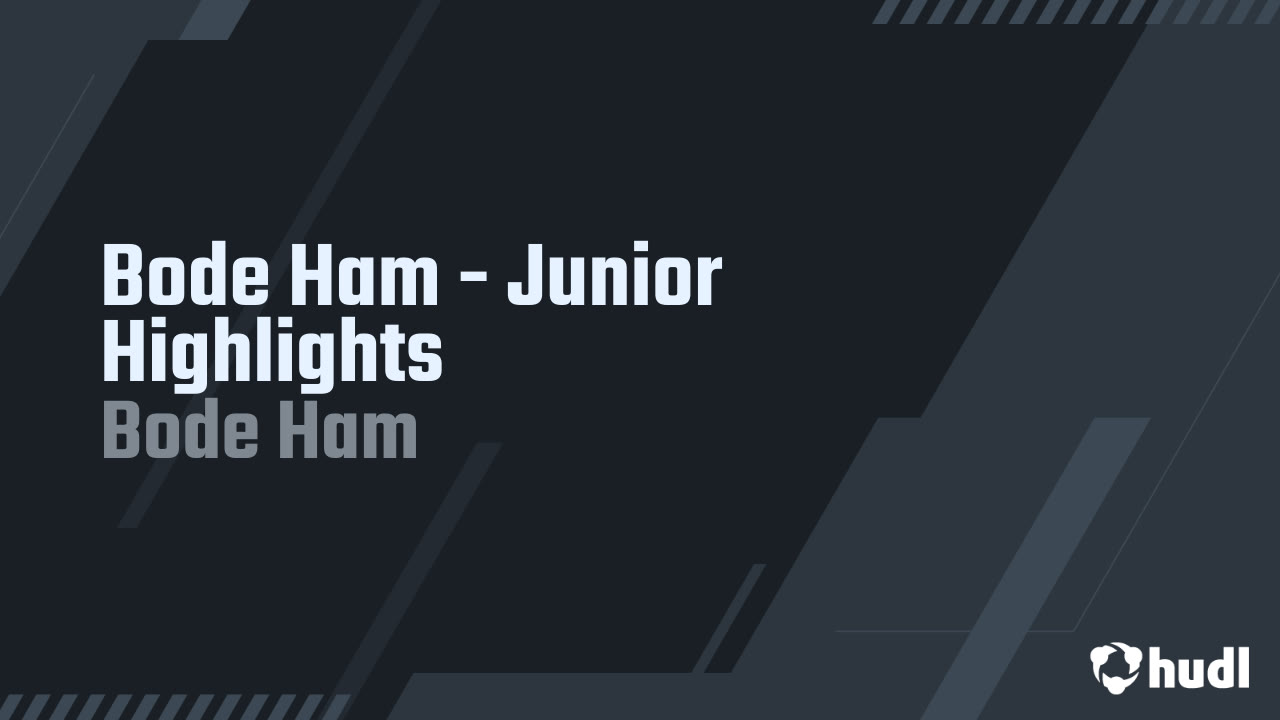Bode Ham - Jayton - 2024 Junior Season Highlights