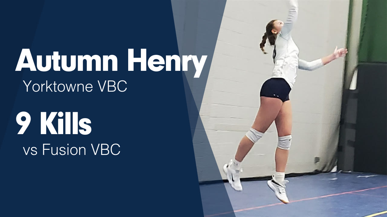9 Kills vs Fusion VBC - Autumn Henry highlights - Hudl