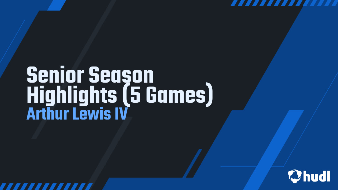 Arthur Lewis - Bartram Trail - 2025 Senior Season Highlights