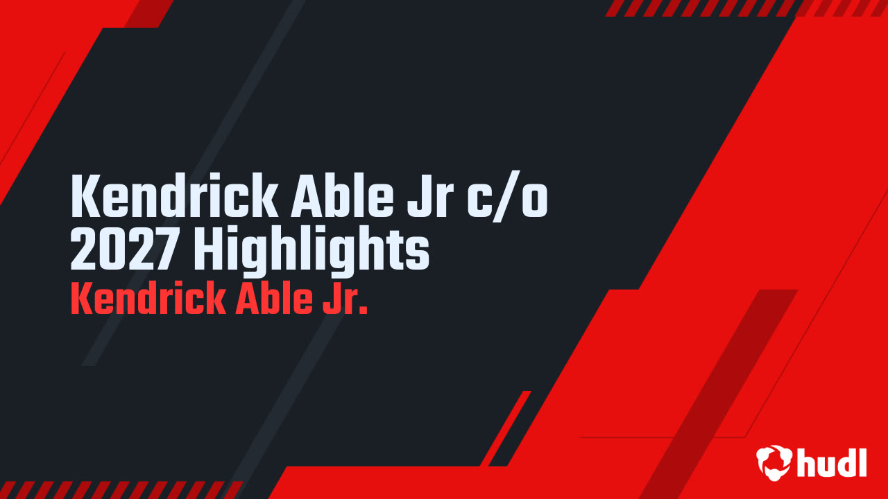 Kendrick Able Jr.  Sophomore Highlights