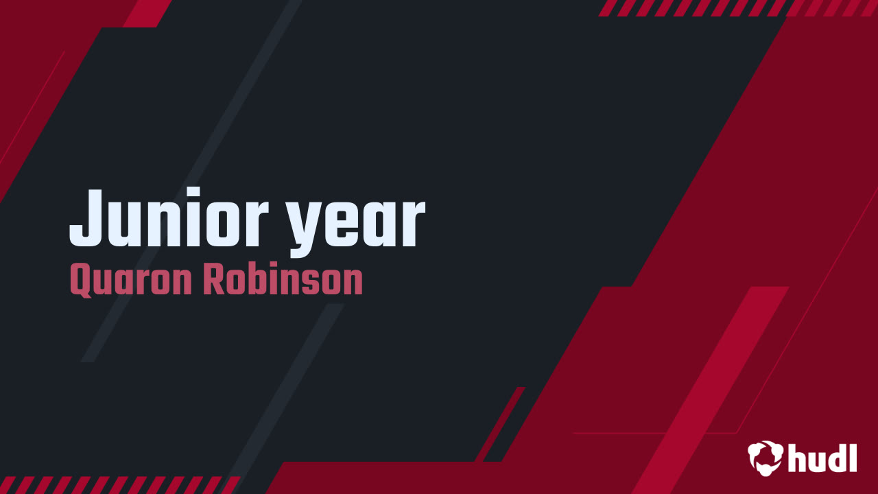 Junior year - Quaron Robinson highlights - Hudl