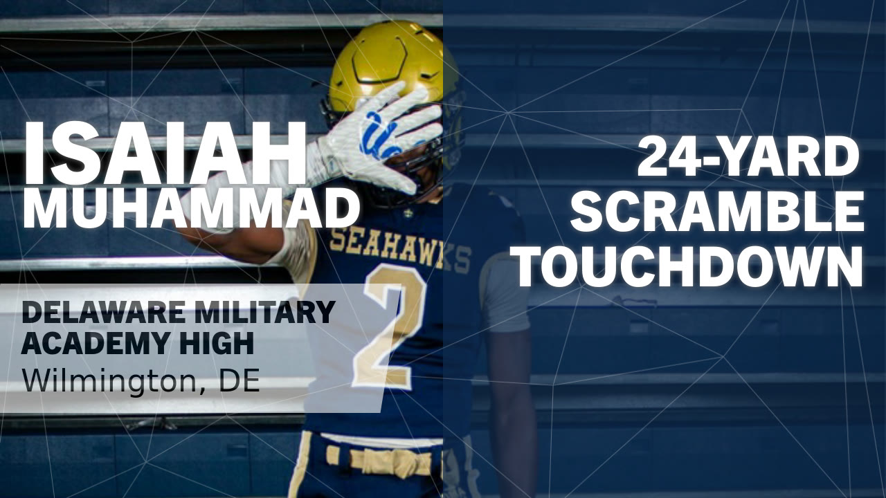 Isaiah Muhammad 24-yard Scramble Touchdown vs Delmar - Isaiah Muhammad highlights - Hudl