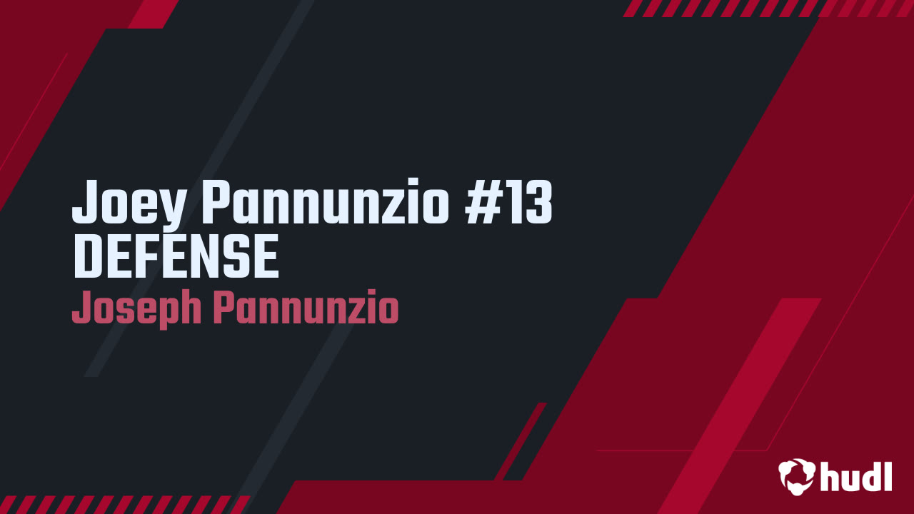 Joey Pannunzio #13 DEFENSE - Joseph Pannunzio highlights - Hudl