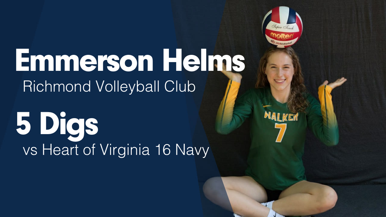 5 Digs vs Heart of Virginia 16 Navy - Emmerson Helms highlights - Hudl
