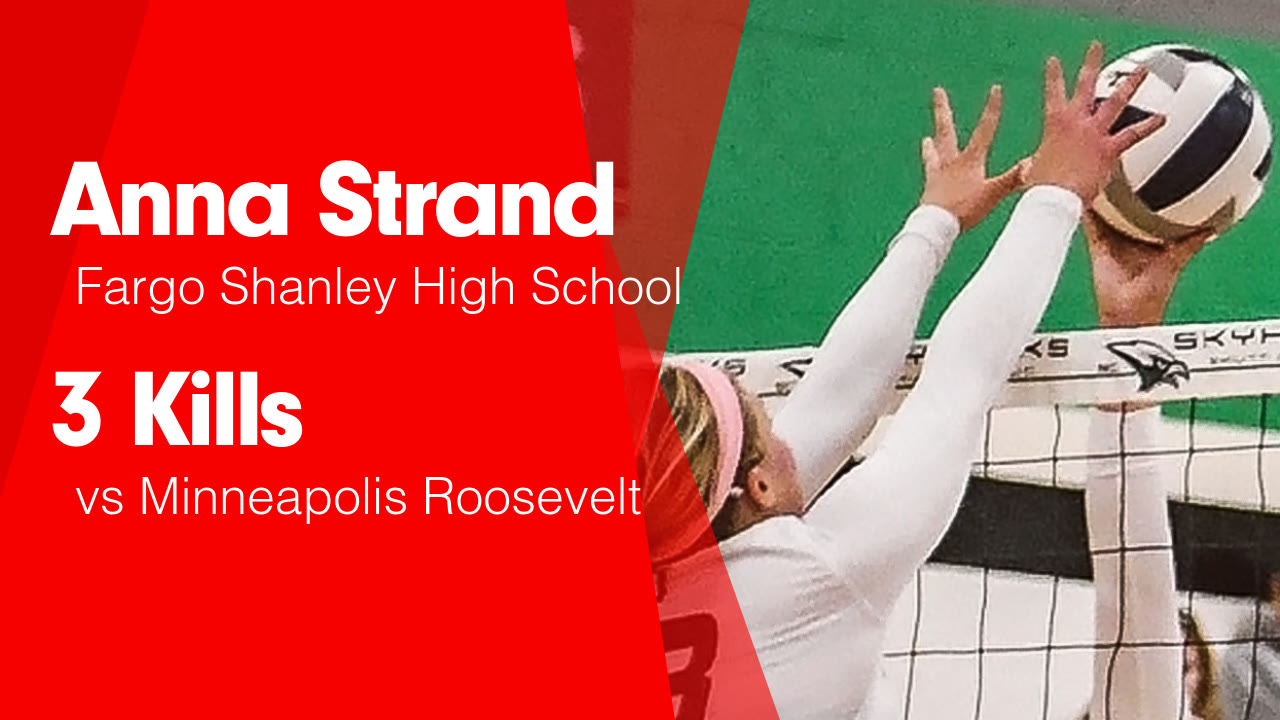 3 Kills vs Minneapolis Roosevelt - Anna Strand highlights - Hudl