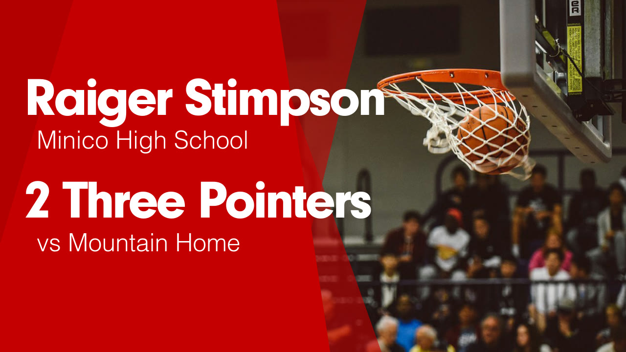 2 Three Pointers vs Mountain Home - Raiger Stimpson highlights - Hudl