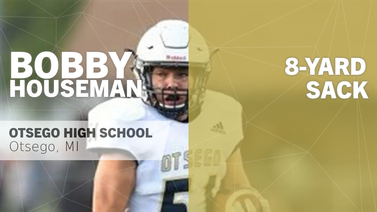 Bobbie Houseman S Otsego Mi Video 8 Yard Sack Vs Vicksburg
